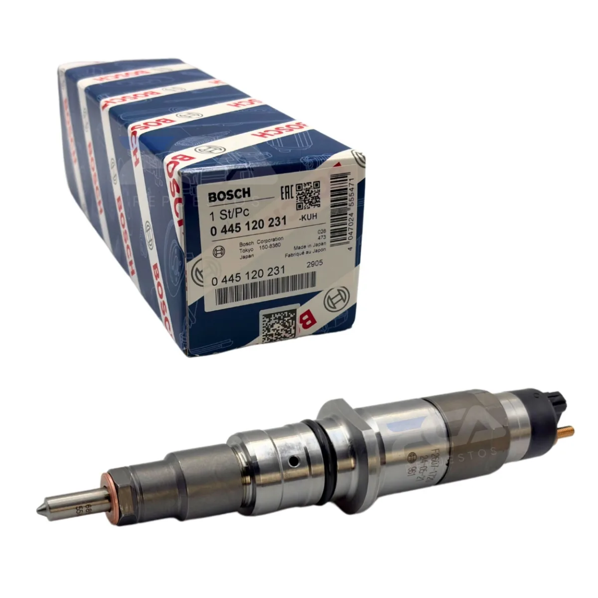 INYECTOR BOSCH 0445120231 CR CUMMINS KOMATSU PC200 QSB SAA4D SAA6D 4.5L 6.7L 3 Inyector Bosch 0445120231
